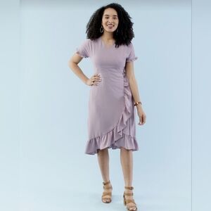 Sweet salt Ruffle Wrap Dress size (8)